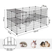Pet Playpen – Metal – Black – 2 Floors Customisable with Indoor Use