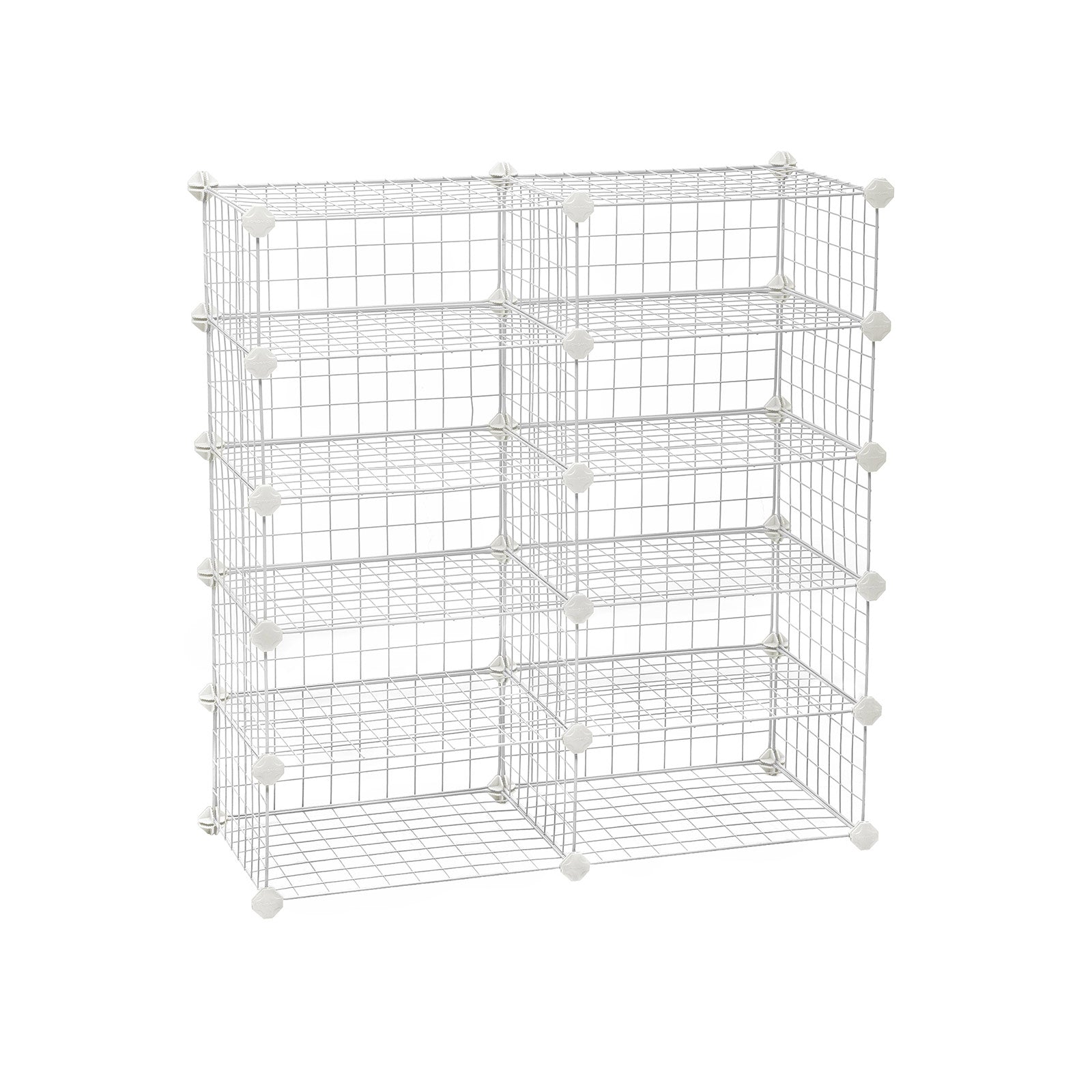 Shoe Rack – Metal – Black – Modular DIY Interlocking Design