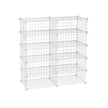 Shoe Rack – Metal – Black – Modular DIY Interlocking Design
