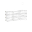 Shoe Rack – Metal – Black – Modular DIY Interlocking Design