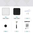 Metal Wire Cube Organizer – Metal – White – Modular Design with 16 Cubes