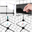 Metal Wire Cube Organizer – Metal – White – Modular Design with 16 Cubes