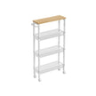 Kitchen Cart – Steel – N/A – Space-Saving Design with Wheels