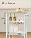 Kitchen Cart – Steel – N/A – Space-Saving Design with Wheels