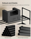 2-Tier Shoe Rack – Metal – Black – Holds 3 to 6 Pairs