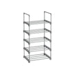 5-Tier Shoe Rack – Metal – Black – Stackable Space-Saving Design