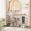 5-Tier Shoe Rack – Metal – Black – Stackable Space-Saving Design