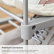 5-Tier Shoe Rack – Metal – Black – Stackable Space-Saving Design
