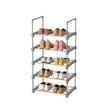 5-Tier Shoe Rack – Metal – Black – Stackable Space-Saving Design