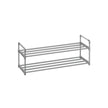 2-Tier Shoe Rack – Metal – Black – Holds Up to 10 Pairs of Shoes