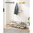 2-Tier Shoe Rack – Metal – Black – Holds Up to 10 Pairs of Shoes
