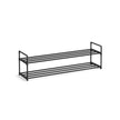 2-Tier Shoe Rack – Metal – Black – Holds Up to 10 Pairs of Shoes