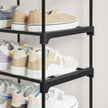 10-Tier Metal Shoe Rack – Black – Holds Up to 50 Pairs