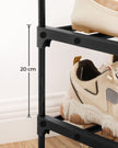 10-Tier Metal Shoe Rack – Black – Holds Up to 50 Pairs