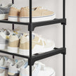 2-Tier Shoe Rack – Metal – Black – Holds Up to 10 Pairs of Shoes
