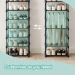 10-Tier Shoe Rack – Metal – Black – Customisable Design for Space-Saving Storage in Hallway or Dressing Room