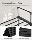 10-Shelf Shoe Rack – Iron – Black – Customisable and Space-Saving Design