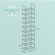 10-Tier Shoe Rack – Metal – Black – Customisable Design for Space-Saving Storage in Hallway or Dressing Room