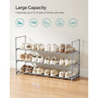 3-Tier Shoe Rack – Metal – Black – Stackable and Easy to Assemble