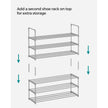 3-Tier Shoe Rack – Metal – Black – Stackable and Easy to Assemble