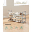 3-Tier Shoe Rack – Metal – Black – Stackable and Easy to Assemble