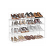 3-Tier Shoe Rack – Metal – Black – Stackable and Easy to Assemble