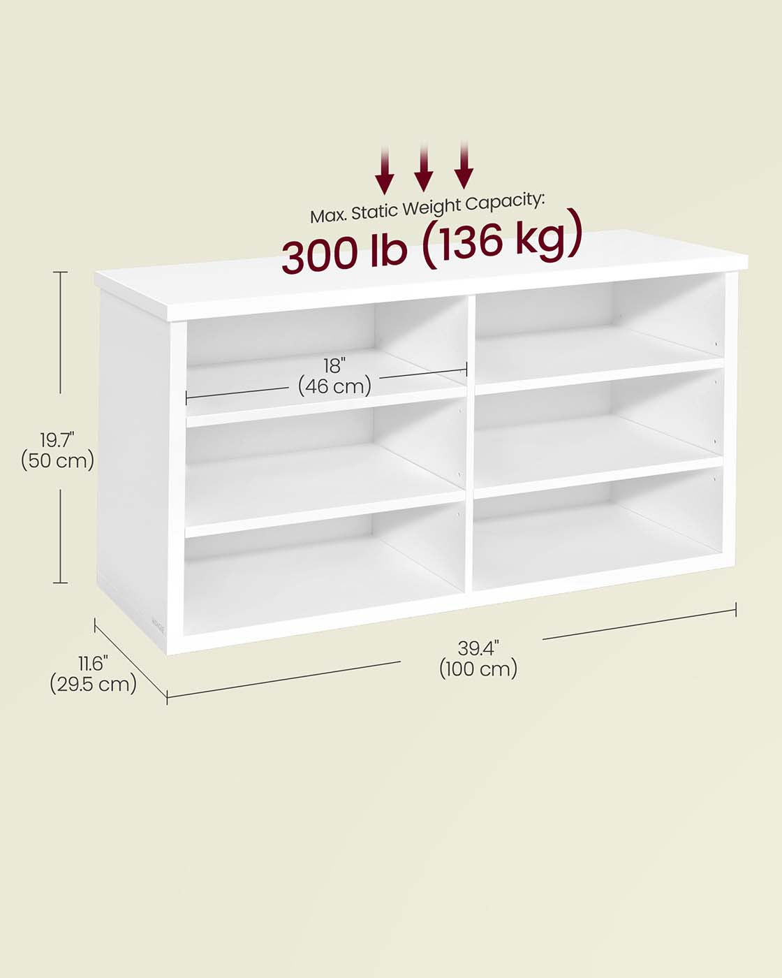Shoe Storage Bench – Engineered Wood – Honey Brown – Adjustable Shelves, 6 Compartments
