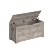 Storage Chest – MDF – Heather Greige – Safety Hinges, Multi-functional for Hallway, Bedroom, Living Room