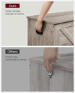 Storage Chest – MDF – Heather Greige – Safety Hinges, Multi-functional for Hallway, Bedroom, Living Room