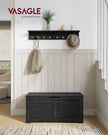 Storage Chest – Engineered Wood – Ebony Black – Safety Hinges