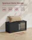 Storage Chest – Engineered Wood – Ebony Black – Safety Hinges