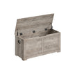 Storage Chest – Wood – Heather Greige – Safety Hinges, Rustic Style