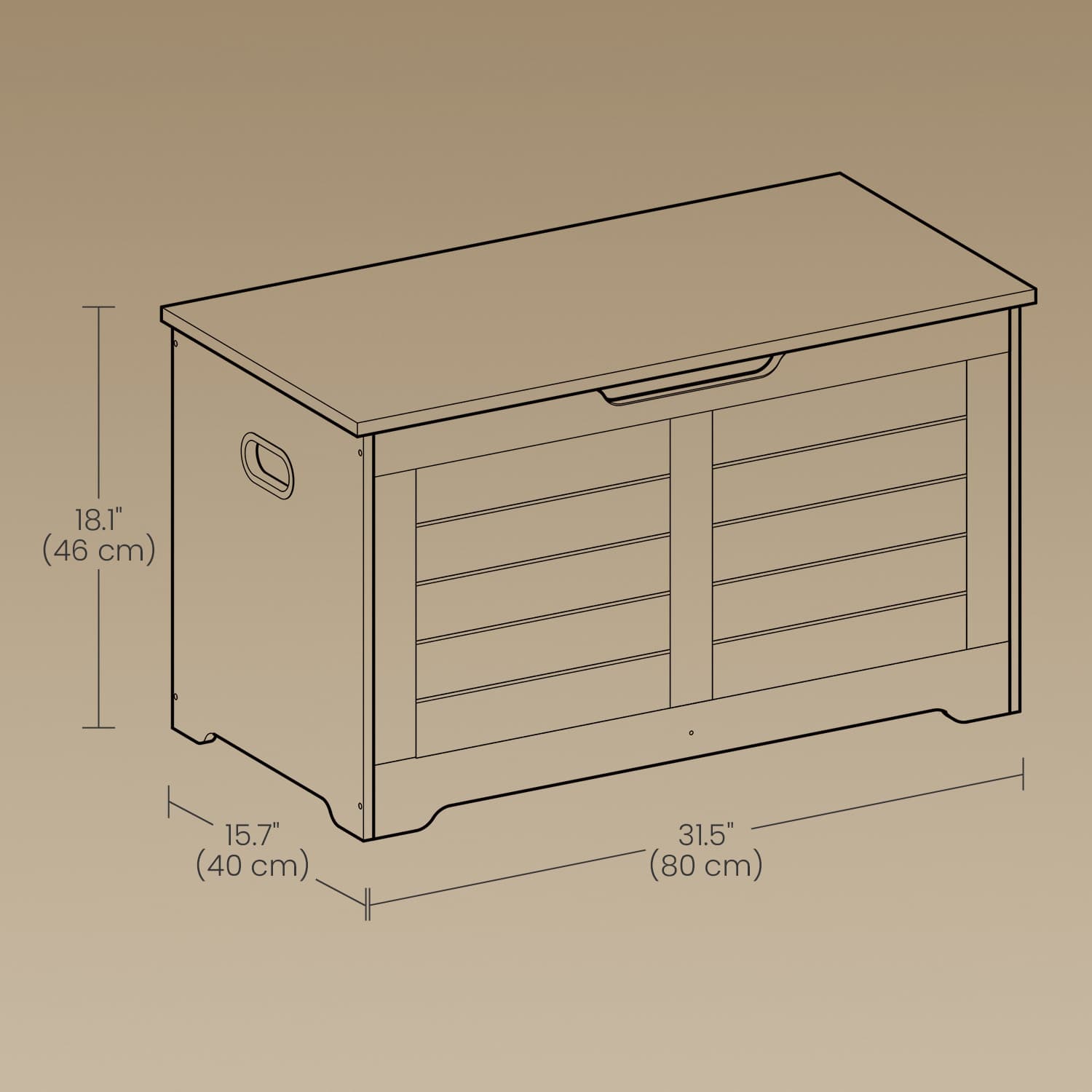 Storage Chest – Wood – Cloud White – Safety Hinges, Multi-Functional Bench
