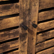 Storage Cabinet – Engineered Wood – Rustic Brown and Black – Industrial Style with Adjustable Shelves