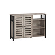 Sideboard – Wood – Greige – Industrial Style with Adjustable Shelves and Dual Doors