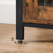 Storage Sideboard – Wood – Rustic Brown and Black – Industrial Style with 3 Doors