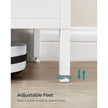 Floor Standing Storage Cabinet – Wood – Rustic Brown and Black – Adjustable Shelf and Space-Saving Design