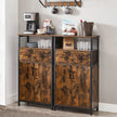 Multipurpose Sideboard – Steel Frame – Industrial Style – Drawer and Adjustable Shelf