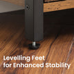 Bookcase – Wood – Rustic Brown – Floor Standing with 3 Shelves and 2 Shutter Doors