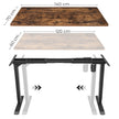 Electric Desk Frame – Steel – Black – Motorized Height Adjustment and Adjustable Length