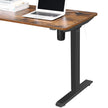 Electric Desk Frame – Steel – Black – Motorized Height Adjustment and Adjustable Length