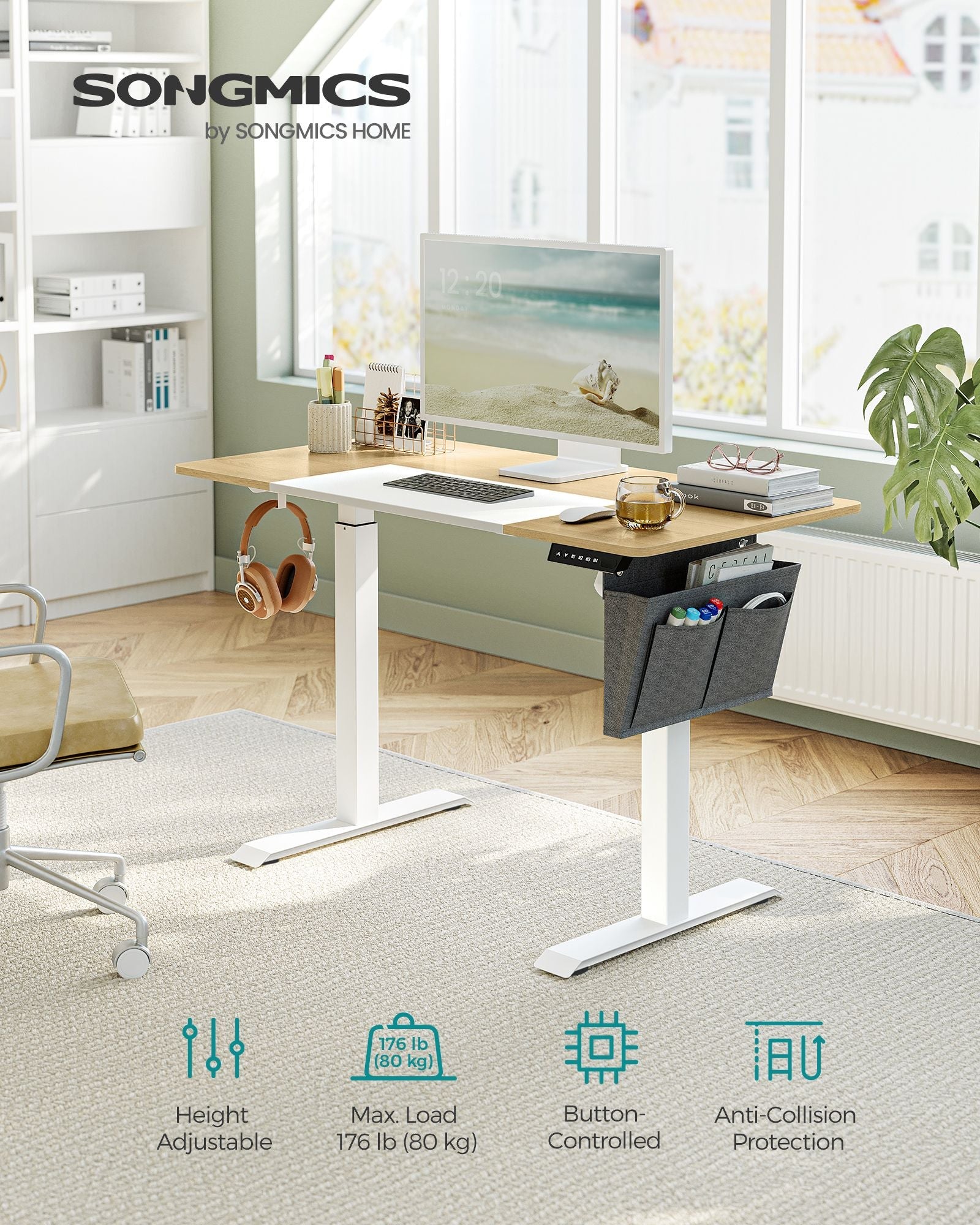 Height Adjustable Desk – Electric – Multi-Height – Four Memorable Settings