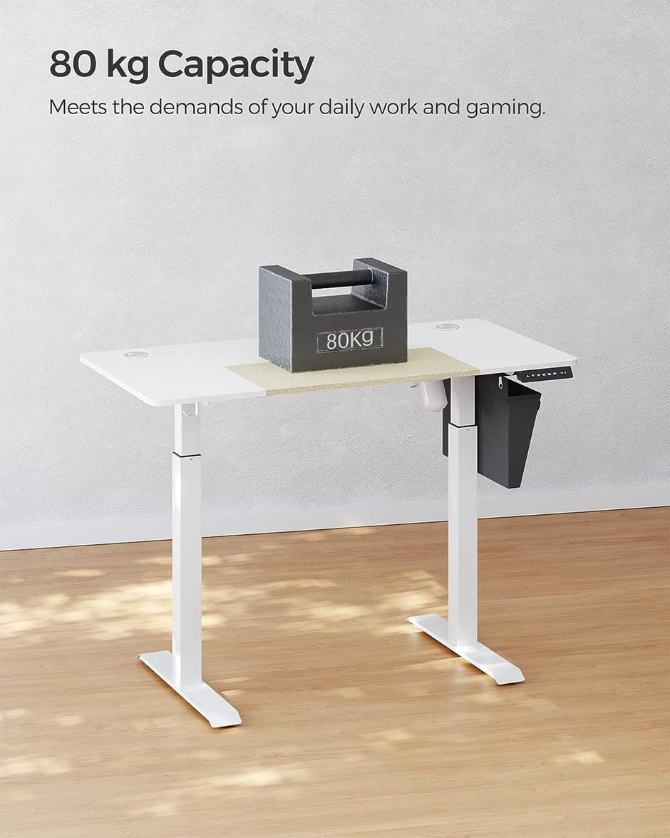 Electric Standing Desk – Metal – Black – Height Adjustable