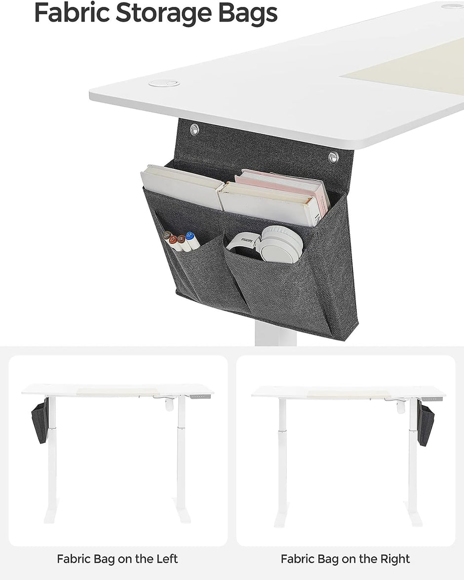 Electric Standing Desk – Metal – Black – Height Adjustable
