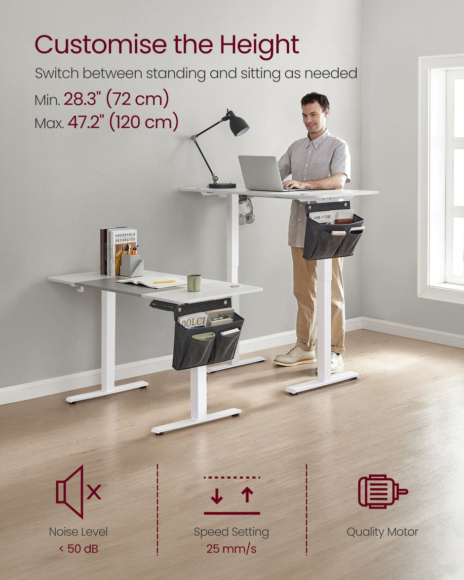 Height Adjustable Desk – Electric – Multi-Height – Four Memorable Settings
