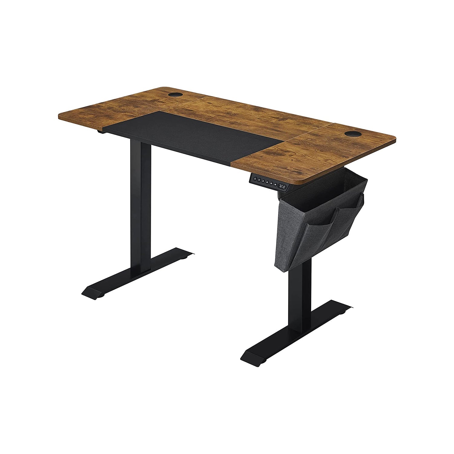 Electric Standing Desk – Steel and Particle Board – Modern Gray – Height Adjustable