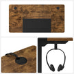 Electric Standing Desk – Steel and Particle Board – Modern Gray – Height Adjustable