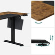 Electric Standing Desk – Steel and Particle Board – Modern Gray – Height Adjustable