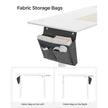 Height Adjustable Desk – Wood – White and Black – Electric