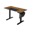 Height Adjustable Electric Standing Desk – Wood – Black – Ergonomic Design